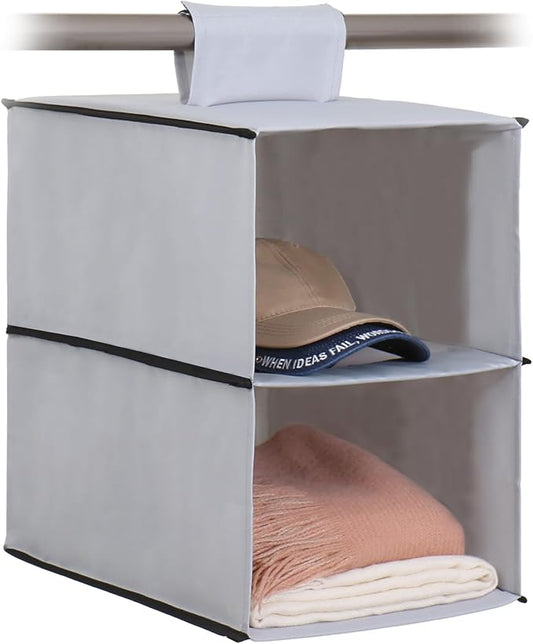 アストロ Astro 600-37 Hanging Storage, 2-Tier, Gray Shirt Holder, Hanging Storage, Large Capacity Storage, Neat Organization, Closet, Storage, Hanging by ASTROSTORAGE