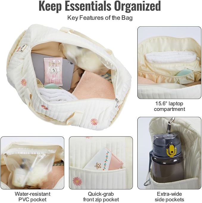 Women’s Travel Duffel Bag – Large Weekender & Overnight Travel Bag with Wet Pocket, Carry-On Friendly, Ideal as Hospital or Maternity Bag for Labor and Delivery - Image 6