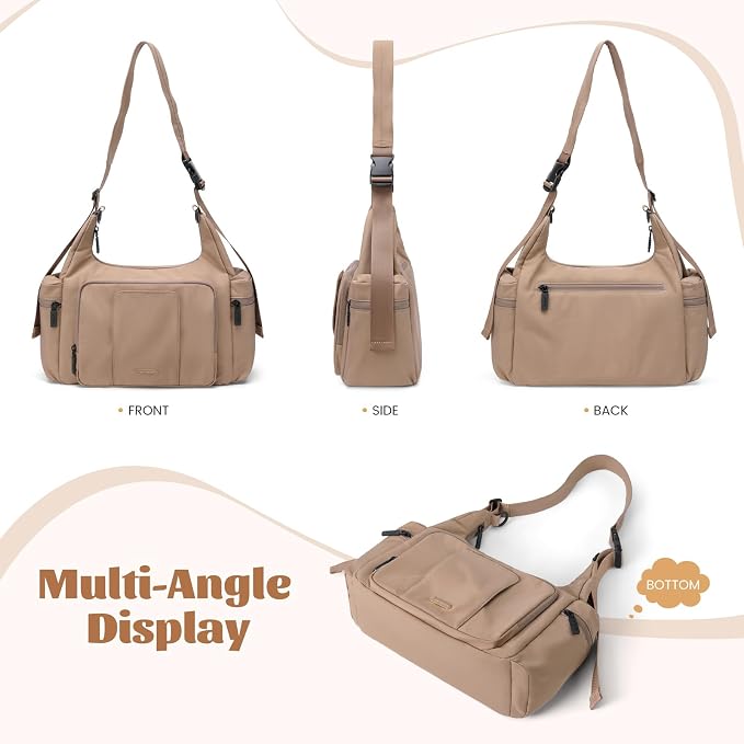 14L Puffer Diaper Bag Tote, Large Capacity Travel Diaper bags, Crossbody Hospital Bag for mom - Image 8