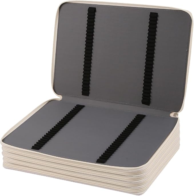 500 Individual-Slots Colored Pencil Case | w/Handle, Shoulder Strap - Image 4