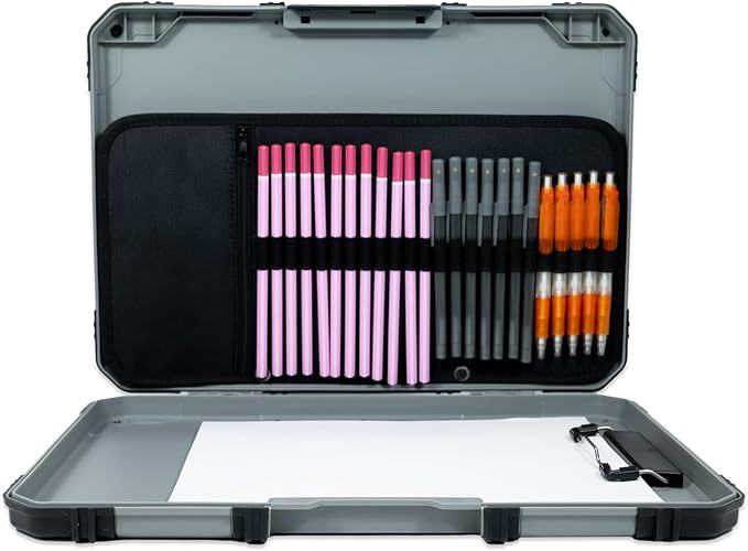 ArtBin 6838AG Sketch Board, Portable Drawing Surface with Internal Art & Craft Storage, Grey | Portable Drawing Surface with Internal Storage, Holds Art Supplies, Carry Design, Durable, Grey - Image 9