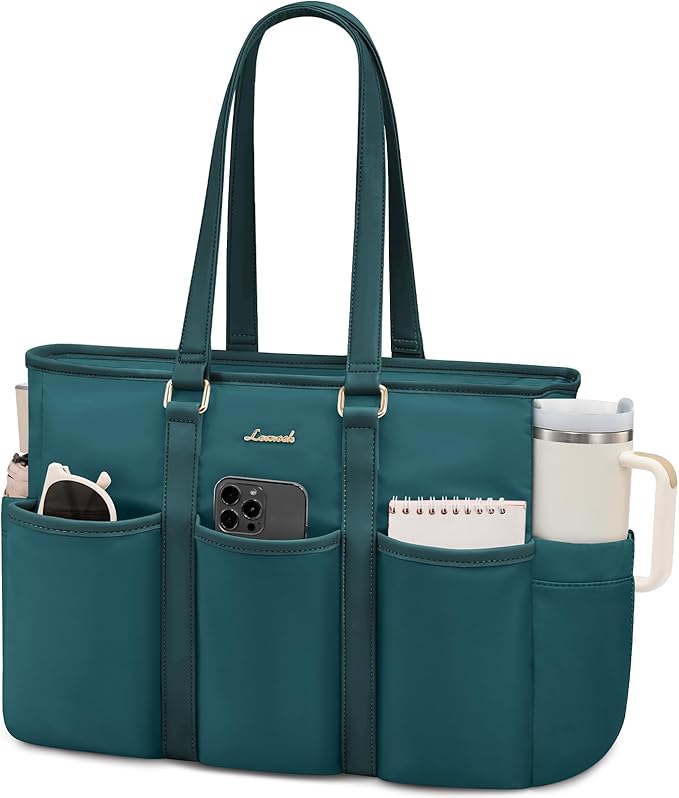 LOVEVOOK Tote Bag for Women Work, 15.6 Inch Laptop Bag for Women,Utility Everything Bag For Travel College Daily, Professional Computer Purse Large Handbag With Multi Pockets by LOVEVOOK