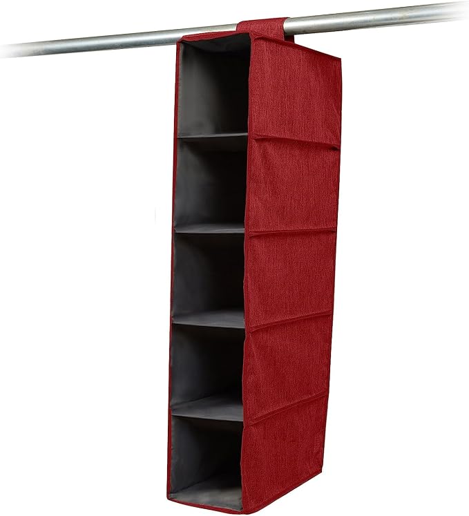 Covermates Hanging Shoe Organizer for Closet, 7" W x 13.5" D x 34" H | durable polyester construction, label window, 3-year warranty by Covermates
