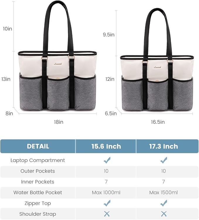 LOVEVOOK Nurse Work Tote Bag for Women With Large Cup Holder, Teacher Tote Laptop Bag for Women, Utility Bag For Work/Travel/College/Daily, Professional Computer Purse Handbag, 15.6 Inch - Image 8