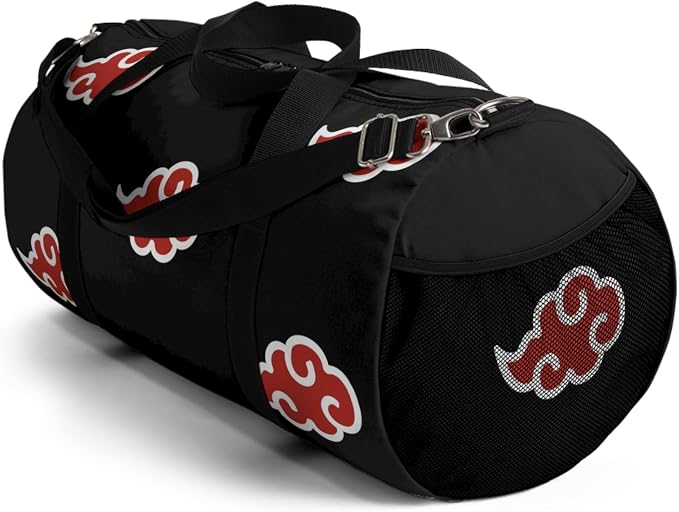 Anime Gym Bag for Women Men - Large Capacity Waterproof Workout Fitness Travel Sports Bags Fashion Street Camping Expandable Carry On Duffle Bag For Couple (Red Cloud) PTY - Image 6