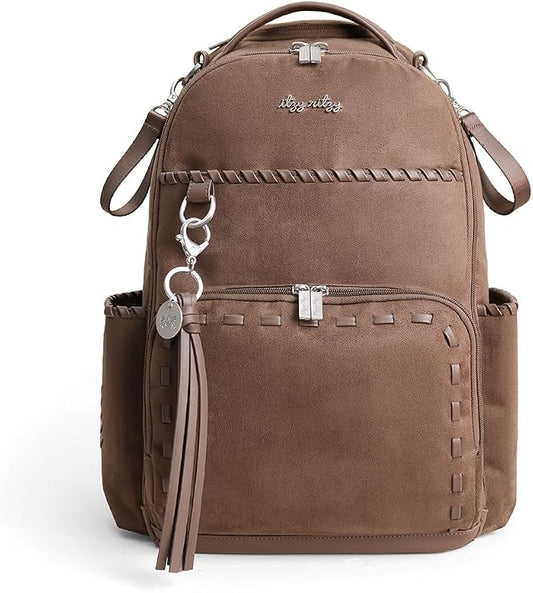 Itzy Ritzy Boss Plus Large Diaper Bag Backpack with 19 Pockets (Aspen) | Includes 2 Insulated Bottle Pockets, Changing Pad, Stroller Clips, Comfortable Padded Straps, Easy-to Clean, Travel-Ready by Unknown