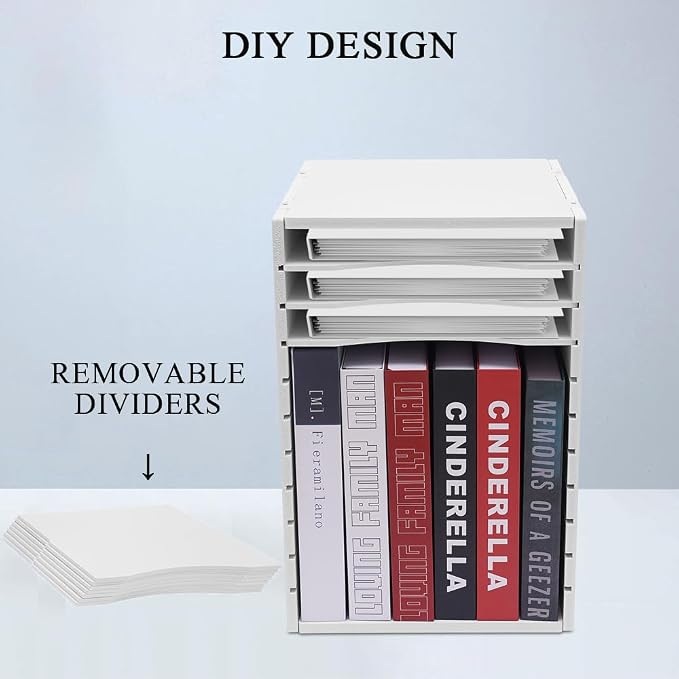 Mail Organizer 11 Slots, Literature Organizer for Classroom, Office, Home | PVC Materials & Adjustable Dividers | to Organize Files, Documents, Letters, Card Stock | 10.6''W*11.8''D*15.7''H - Image 3