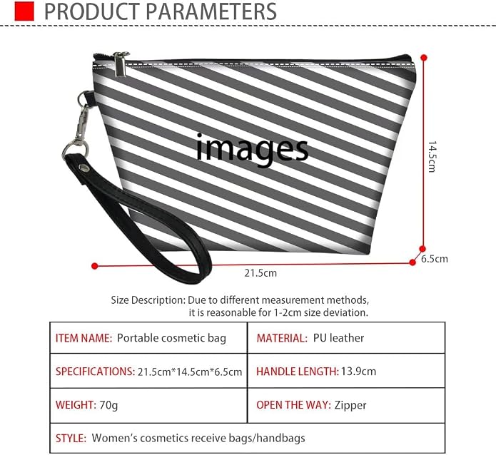GIFTPUZZ Women Top Handle Bags Handbags with Zipper Leather Wallet Cash Card Phone Holder and Makeup Bag Set 3pcs - Image 7