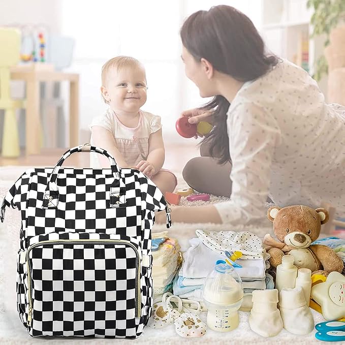 Diaper Bag Backpack for Mom & Dad, Multifunction Waterproof Baby Changing Bags, Large Nappy Bag Backpack - Image 9
