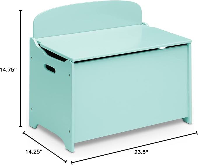 Delta Children MySize Deluxe Toy Box, Mint - Image 10