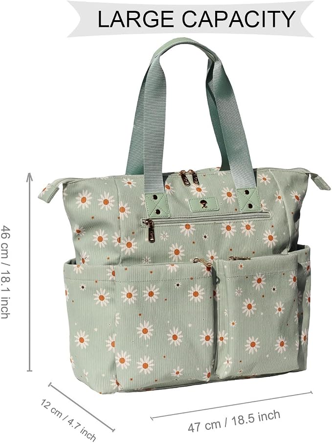 Diaper Tote Bag Totepack Backpack 2 in 1 for Women Multifunctional Large Capacity with Insulated Pockets Travel | Multifunctional - Image 2