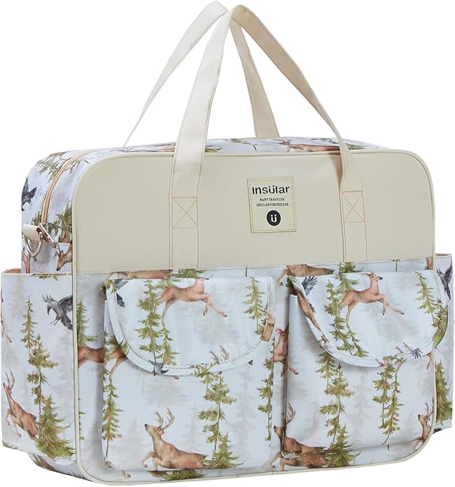 Kamay's Mummy Shoulder Bag Diaper Bag Chic Nappy Changing Bag Tote/Messenger Style Large with Changing Mat, Adjustable Straps - Image 3
