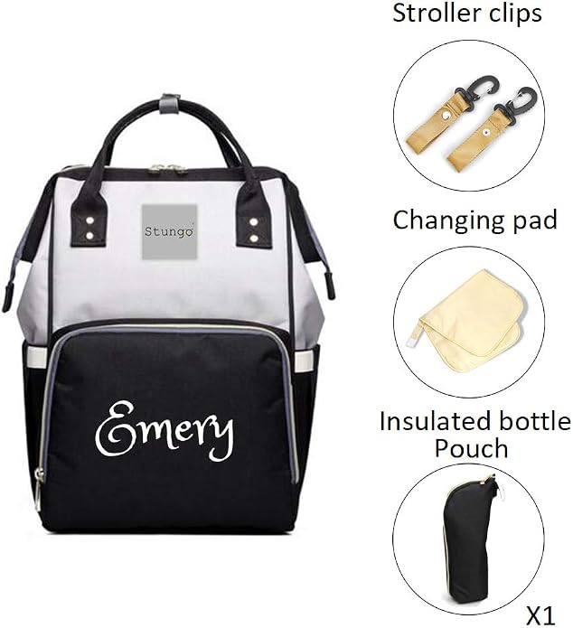PERSONALIZED Large Diaper Knapsack/Tote Backpack/Messenger Shoulder Bag - Image 2