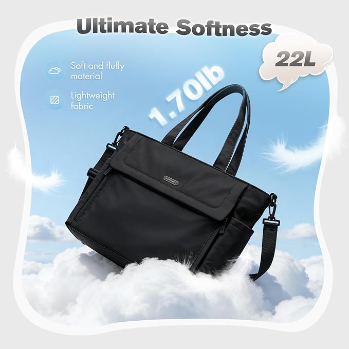 14L Puffer Diaper Bag Tote, Large Capacity Travel Diaper bags, Crossbody Hospital Bag for mom - Image 6