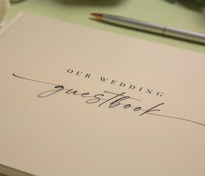 Wedding Photo Guest Book (Oats) - Includes 120 Black Photo Corner Stickers | 11.5" x 8.5" Photo Booth Sign In Book for Reception & Ceremony | Engagement Party Keepsake w/ Photo Slots and Lined Pages - Image 5