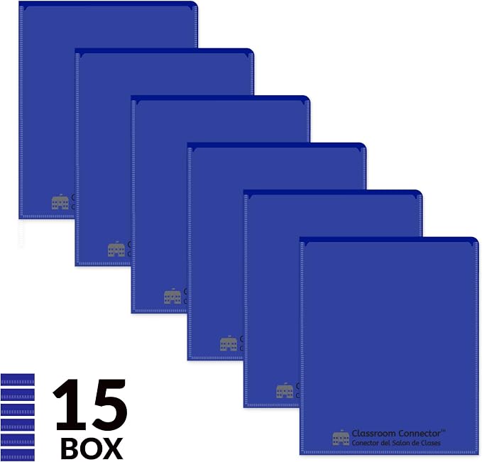 C-Line Classroom Connector™ Multi-Pocket School-to-Home Portfolio, Blue, 15/BX (32305), 9.5 x 11.75 x 0.25 - Image 6