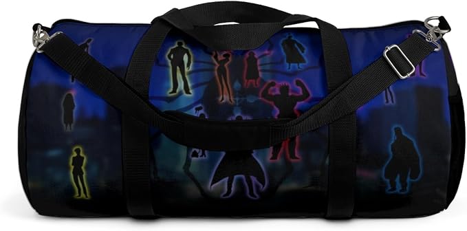 Anime Gym Bag for Women Men - Large Capacity Waterproof Workout Fitness Travel Sports Bags Fashion Street Camping Expandable Carry On Duffle Bag For Couple (Spder Troupe) PTY - Image 4
