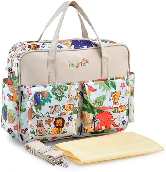 Kamay's Mummy Shoulder Bag Diaper Bag Chic Nappy Changing Bag Tote/Messenger Style Large with Changing Mat, Adjustable Straps by Kamay%27s