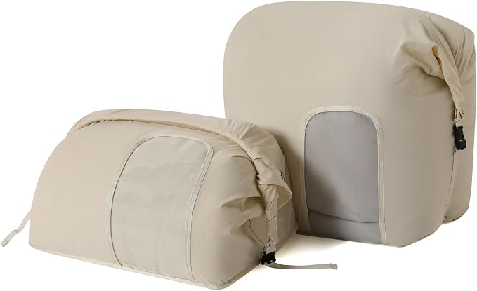 2-Pack Roll Top Comforter Storage Bag,Blanket Storage Bags | Taslon Fabric, Machine Washable, Moisture/Dust/Tear-Resistant. Self-Compression.Clear Window. for Home & Travel - Image 8