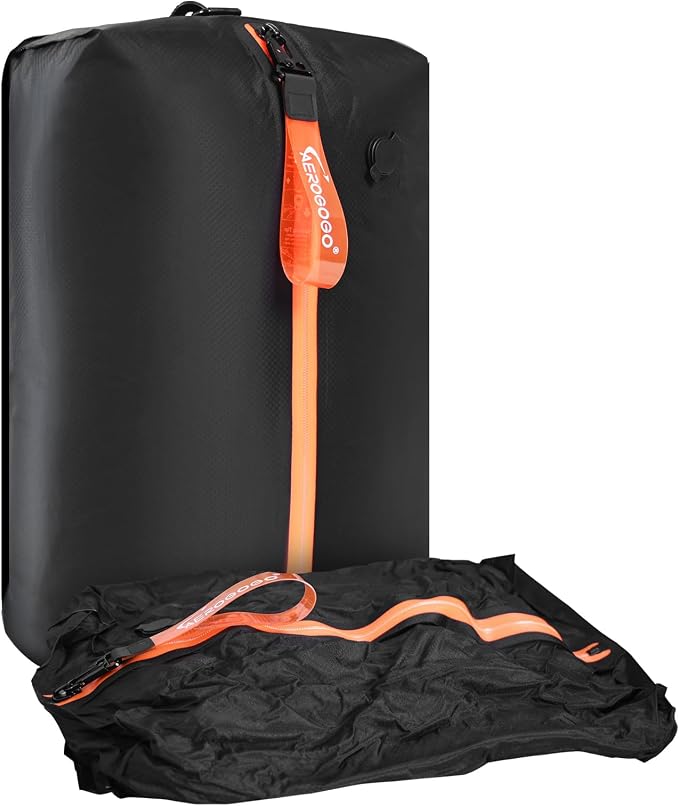 Aerogogo ReZip Vacuum Bags for Travel Luggage Reusable Compression Bags Vacuum Seal Packing cube for Cloth Packing (Large-No pump） by Aerogogo