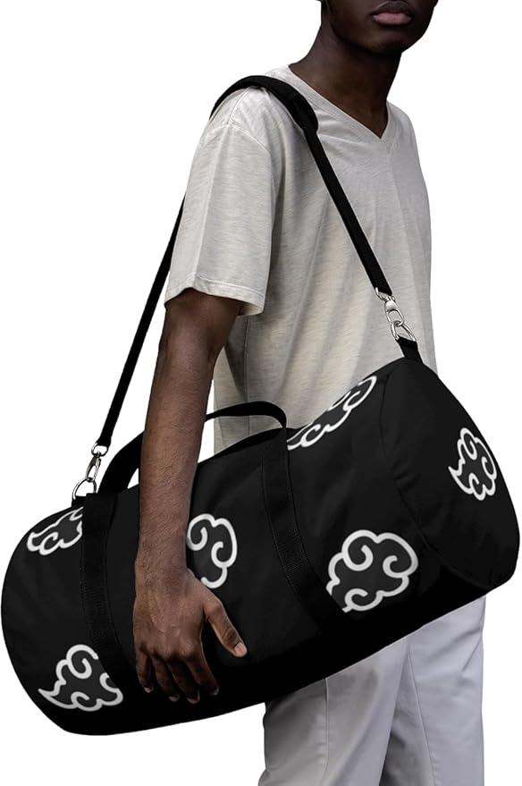 Large Capacity Waterproof Duffel Bag for Women & Men, Travel Gym Sports Bag with Shoe Compartment, Expandable Weekender Carry On for Fitness, Camping & Outdoor Use (Black CLoud) - Image 2