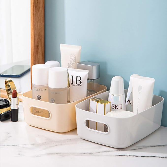 OWill 7 Pcs 2.1 L Plastic Storage Bins and Baskets for Efficient Home Classroom Organization Small Containers in Multicolour for Kitchen, Cupboard box, and Bathroom Organizer on Shelves and Tubs - Image 6