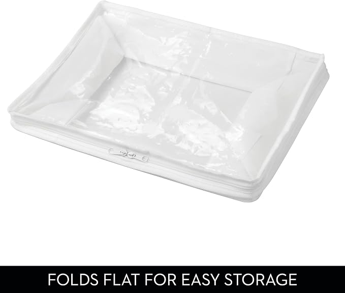 iDesign Fabric Storage Bags with Zipper, Medium, Set of 2, 16" x 12" x 8" - Image 6