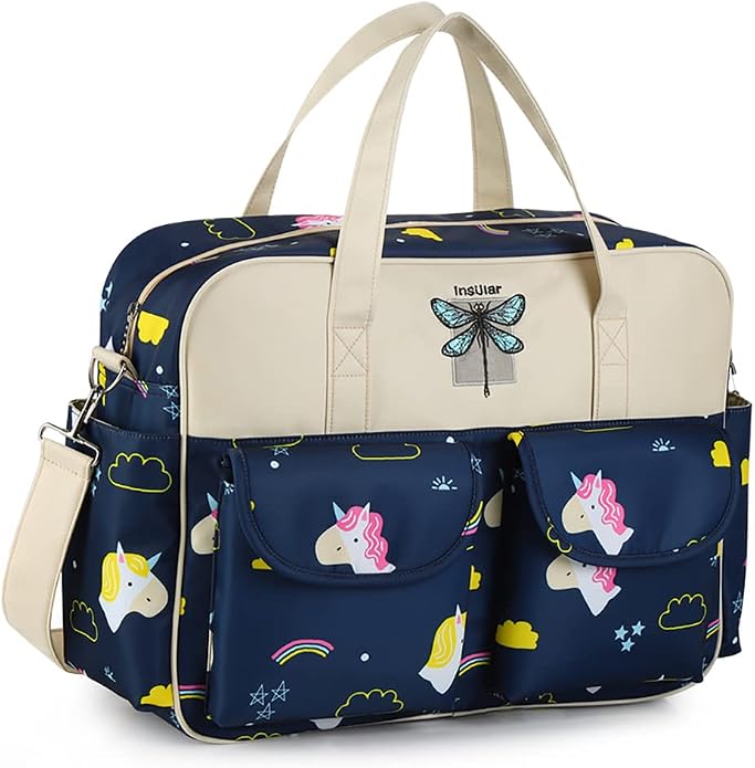 Kamay's Mummy Shoulder Bag Diaper Bag Chic Nappy Changing Bag Tote/Messenger Style Large with Changing Mat, Adjustable Straps - Image 2