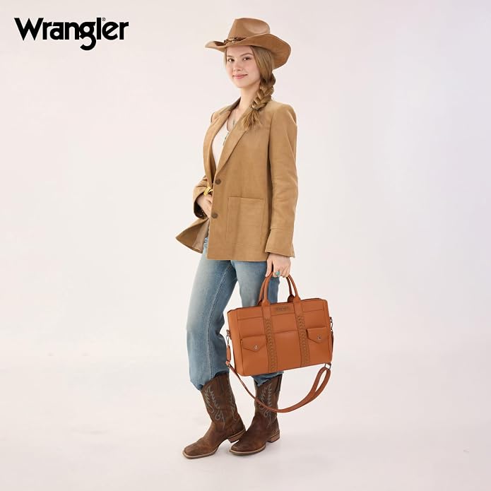 Wrangler Work Tote Bag for Men and Women Business Teacher Bag Large Capacity Briefcase Handbag with Adjustable Strap - Image 3