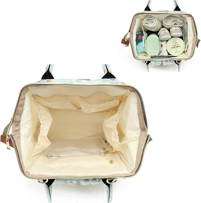 Large Capacity Baby Diaper Bag Backpack Waterproof Travel Nappy Diaper Bags Cute for Girls Boys (Fox) - Image 6
