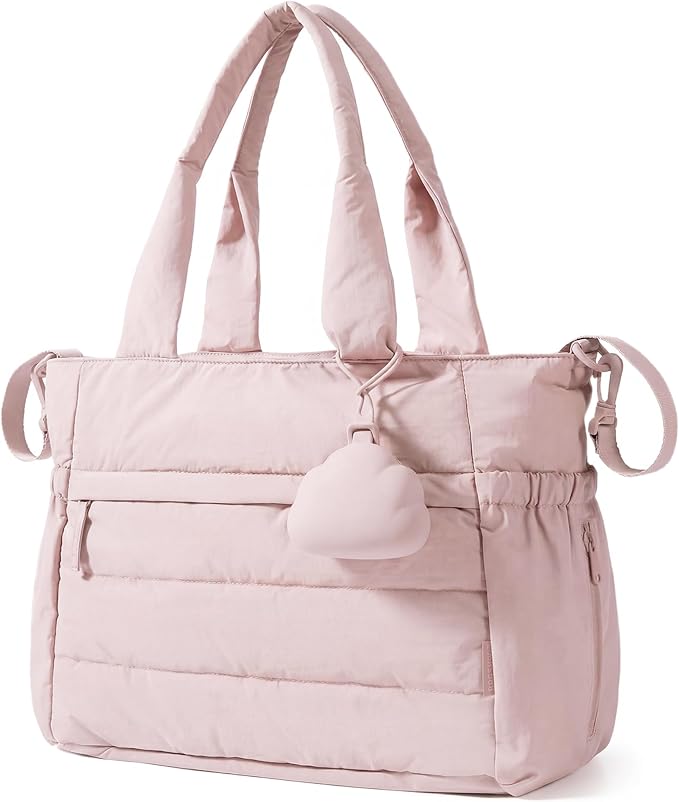 BAGSMART Diaper Bag Tote, Hospital Bag for Labor Delivery Travel Baby Tote | Lightweight Puffy Maternity Bag, Changing Pad & Pacifier Case, Large Capacity for Mom and Dad, Newborn Essentials by BAGSMART