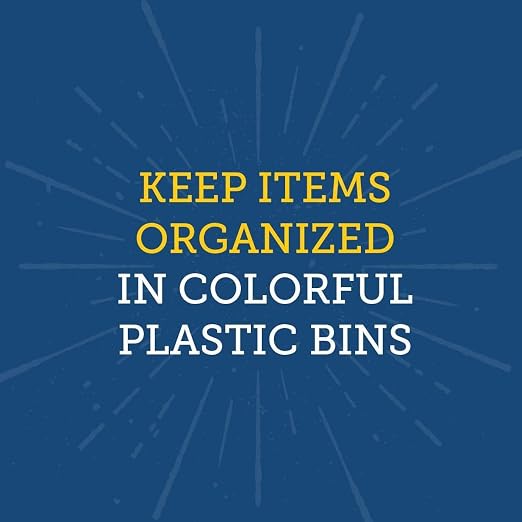 Really Good Stuff Picture Book Classroom Library Bins with Dividers | 13.5" x 13.5" x 7.75, 4-Pack, Rainbow, Large Plastic Bin Organizers for Book Organization, Documents, Files, Magazines - Image 9
