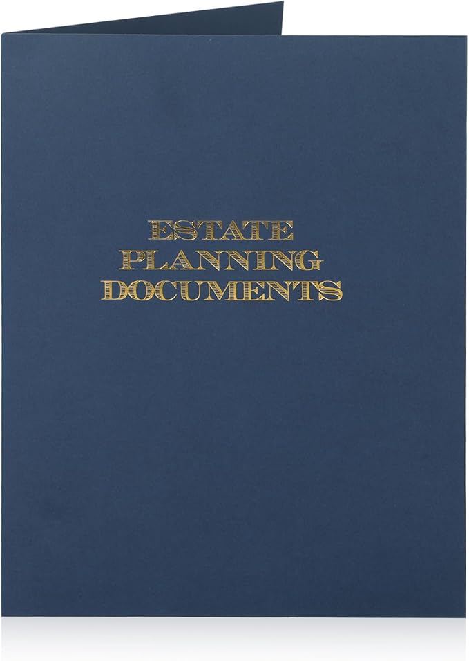 30Pcs Blue Estate Planning Documents Pocket Folders 9x12inch Estate Planning Portfolio Estate Planning Documents Estate Planning Organizer,Real Estate Folders for Legal Professionals by EVERDIJ