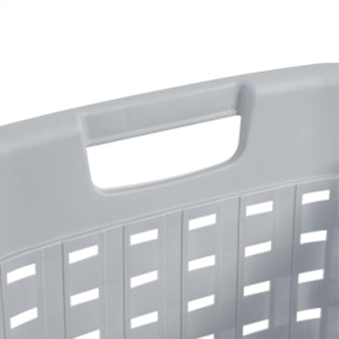 Sterilite Cement Gray Durable Weave Laundry Basket with Wicker Pattern (18 Pack) - Image 8