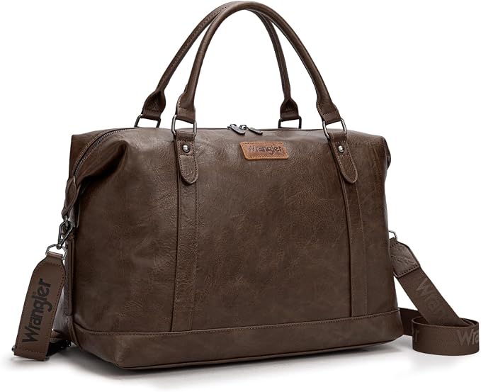 Wrangler Duffel Bag Large Travel Weekender Bag for Women Waterproof Carry on Overnight Bag for Gym,Trips,Weekends,Coffee by THEOFFICIALMONTANAWEST