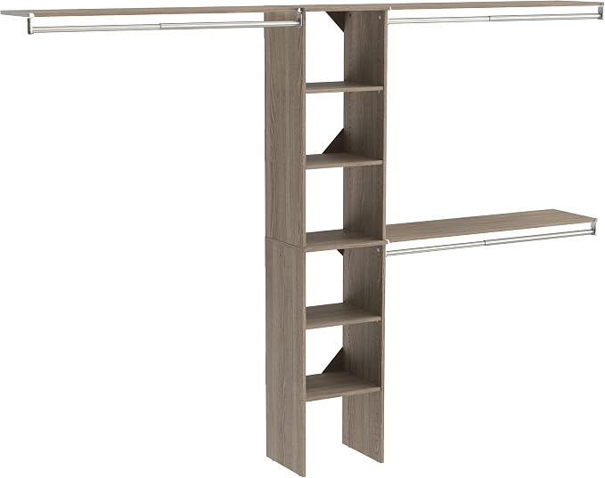 ClosetMaid 1951140 SuiteSymphony 16-Inch Closet Organizer with Shelves, Natural Gray by Unknown