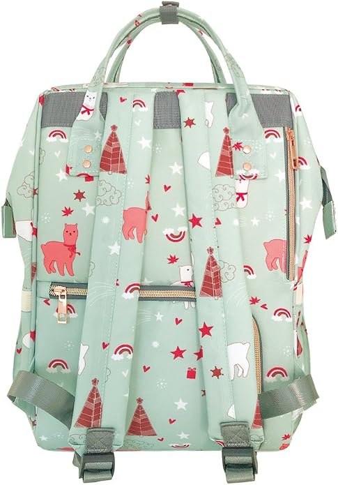 Land diaper bag multi-function waterproof travel backpack nappy bags insulated compartment pockets wipes pocket - Image 3