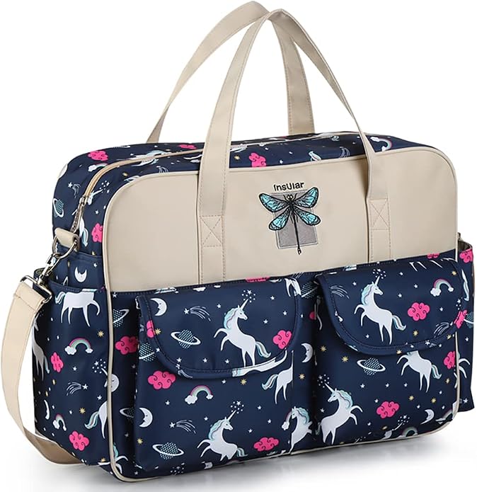 Kamay's Mummy Shoulder Bag Diaper Bag Chic Nappy Changing Bag Tote/Messenger Style Large with Changing Mat, Adjustable Straps - Image 2