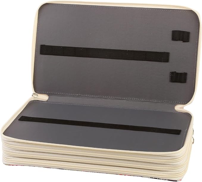 300 Slots Colored Pencil Case Organizer, 4 Layer Bag | Twill Oxford fabric,103 elastic loops,detachable handle,for travel,home storage,drawing tools,creative gifts - Image 4