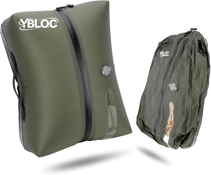 YBLOC Vacuum Bags for Travel - 1 Pack 24L Reusable Compression Bag, Space Saver (Up to 60% for Bulky Items), IP67 Waterproof TPU for Luggage, Carry-On & Backpack, Seasonal Storage (Without Pump) by YBLOC