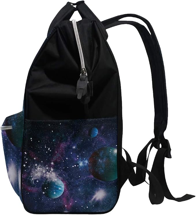 Large Capacity Baby Diaper Bag Galaxy Planet Durable Multi Function Travel Backpack - Image 4