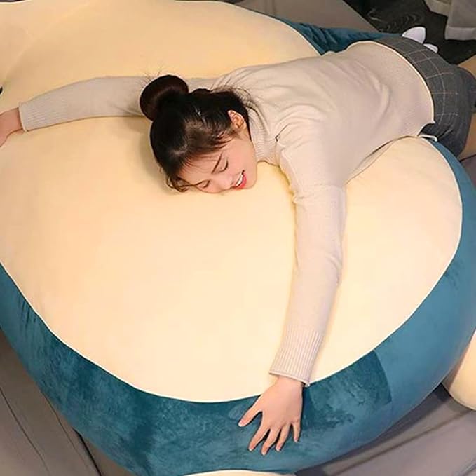 Storage Giant Bean Bag Chair Cover Large Size Unstuffed Animal Cat Plush Toy Cover for Holiday Birthday Gifts (Smile style, 150cm/59inch) by TiNGiLL