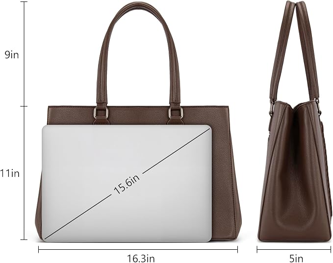 Montana West Wrangler Laptop Tote Bag for Women 15.6 Inch Computer Bag for Work Large Double Compartment Purse and Handbag - Image 3