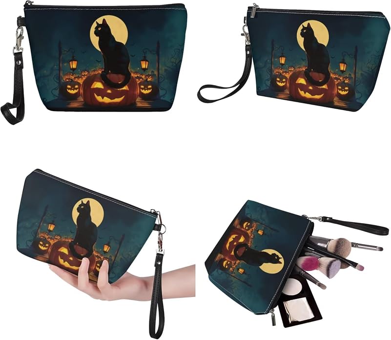 GIFTPUZZ Women Top Handle Bags Handbags with Zipper Leather Wallet Cash Card Phone Holder and Makeup Bag Set 3pcs - Image 6