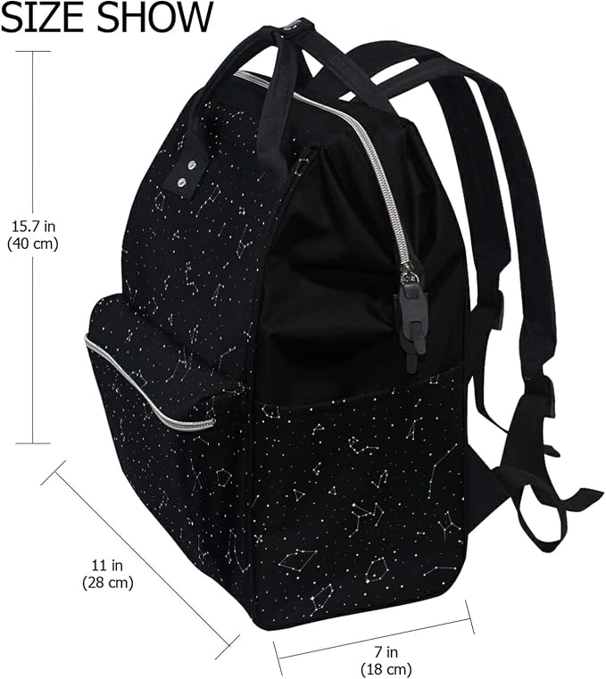 Large Capacity Baby Diaper Bag Star Constellation Durable Multi Function Travel Backpack - Image 2
