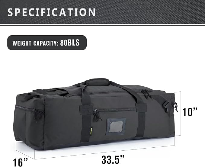 86l Large Duffel Bag For Travel, Gym & Sports - Water Repellent Polyester, Hidden Straps, Shoe Compartment - Perfect Luggage Duffle Bag Or Backpack For Men & Women - Image 7