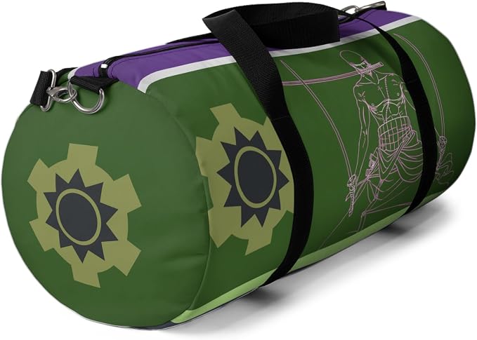 Anime Gym Bag for Women Men - Large Capacity Waterproof Workout Fitness Travel Sports Bags Fashion Street Camping Expandable Carry On Duffle Bag For Couple (Green Zzro) PTY - Image 5