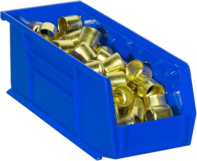 Akro-Mils 30224 AkroBins Plastic Storage Bins, 11"x 4"x 4", Blue, 12-Pack | Space-Saving Stackable Bins for Garage, Pantry, Craft Organization - Image 9