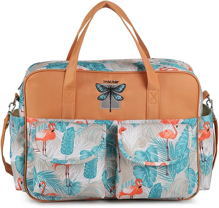 Kamay's Mummy Shoulder Bag Diaper Bag Chic Nappy Changing Bag Tote/Messenger Style Large with Changing Mat, Adjustable Straps - Image 5