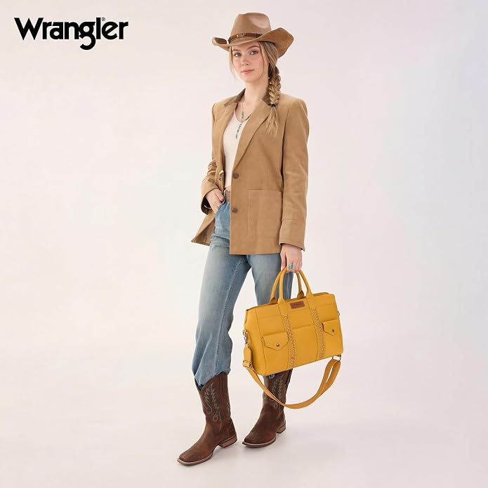 Wrangler Work Tote Bag for Men and Women Business Teacher Bag Large Capacity Briefcase Handbag with Adjustable Strap - Image 3